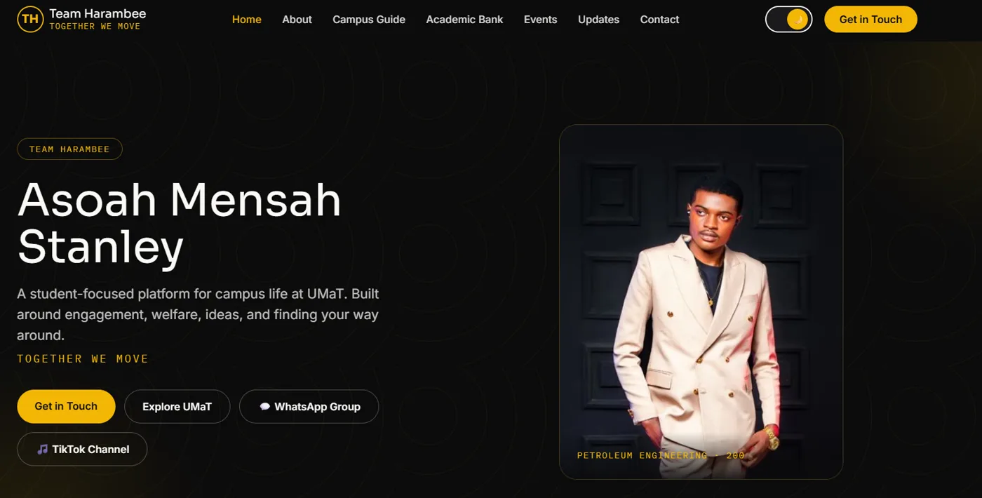 Team Harambee campaign website